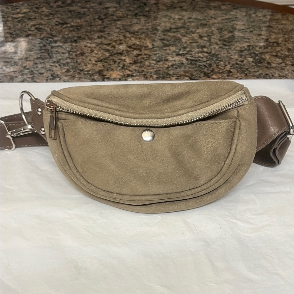 Bershka Gray Fabric Bag